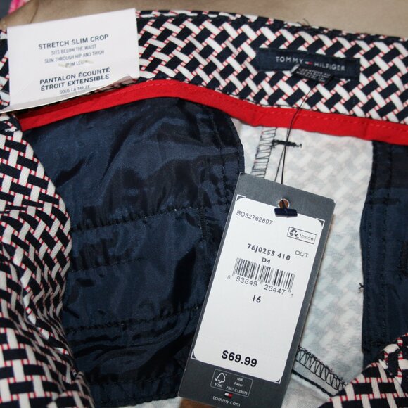 NWTS Tommy Hilfiger The Flex Slim Crop Pants Size 16 - Picture 4 of 4